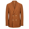 Roberto Pepe Luxury Brown Linen Men's Jacket - Eljoys Fashion 