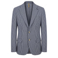 Roberto Pepe Luxury Blue Cotton Men Jacket - Eljoys Fashion 