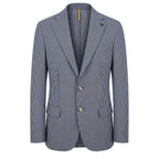 Roberto Pepe Luxury Blue Cotton Men Jacket - Eljoys Fashion 