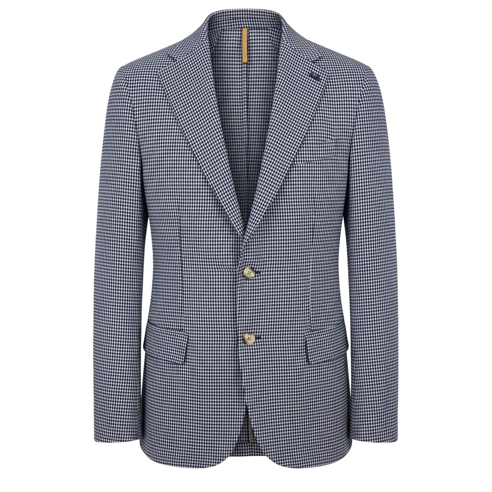 Roberto Pepe Luxury Blue Cotton Men Jacket - Eljoys Fashion 