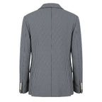 Roberto Pepe Luxury Blue Cotton Men Jacket - Eljoys Fashion 