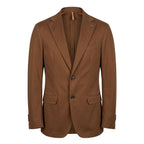 Roberto Pepe Luxury Brown Cotton Men's Jacket - Eljoys Fashion 