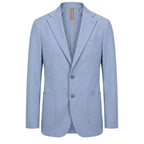 Roberto Pepe Luxury Light Blue Cotton Men Jacket - Eljoys Fashion 