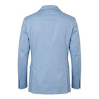 Roberto Pepe Luxury Light Blue Cotton Men Jacket - Eljoys Fashion 