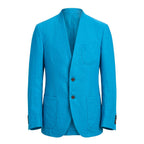 Roberto Pepe Luxury Blue Cotton Men's Jacket - Eljoys Fashion 