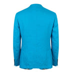 Roberto Pepe Luxury Blue Cotton Men's Jacket - Eljoys Fashion 