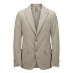 Roberto Pepe Luxury Beige Cotton Men's Jacket - Eljoys Fashion 