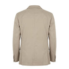 Roberto Pepe Luxury Beige Cotton Men's Jacket - Eljoys Fashion 