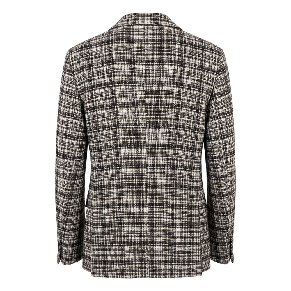 Roberto Pepe Luxury Brown Cotton Men Jacket - Eljoys Fashion 