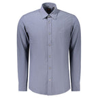 Hugo Boss Blue Cotton Mens Shirt