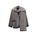 Brunello Cucinelli Gray Mohair Full-Length Jacket - Eljoys Fashion 
