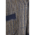 Brunello Cucinelli Gray Mohair Full-Length Jacket - Eljoys Fashion 