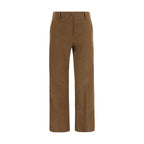 Brunello Cucinelli Brown Cotton Casual Pants - Eljoys Fashion 