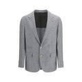 Brunello Cucinelli Gray Wool Oves Aries Blazer