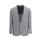 Brunello Cucinelli Gray Wool Oves Aries Blazer