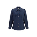 Brunello Cucinelli Blue Wool Oves Aries Shirt