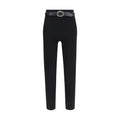 Self-Portrait Black Viscose Leggings