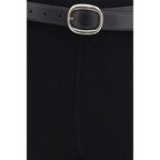 Self-Portrait Black Viscose Leggings