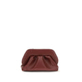 THEMOIRè Bordeaux Vegan Leather Clutch Bag