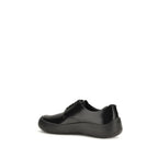 Prada Black Calf Leather Bos Taurus Sneakers
