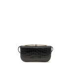 Tom Ford Black Calf Leather Bos Taurus Shoulder Bag