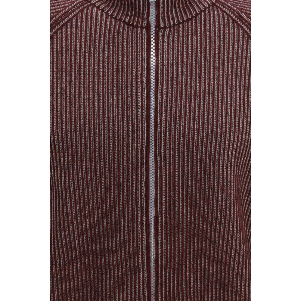 Brunello Cucinelli Bordeaux Cashmere Cardigan - Eljoys Fashion 