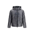 Moose Knuckles Gray Nylon Shell Jacket