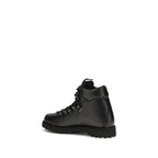 Diemme Black Calf Leather Bos Taurus Lace-Up Boots