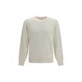 Brunello Cucinelli White Cashmere Sweater - Eljoys Fashion 