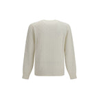 Brunello Cucinelli White Cashmere Sweater - Eljoys Fashion 