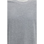 Brunello Cucinelli Gray Cotton T-Shirt
