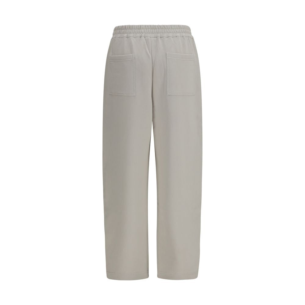 Brunello Cucinelli Beige Cotton Casual Pants - Eljoys Fashion 