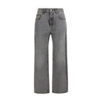 Brunello Cucinelli Gray Cotton Jeans Denim