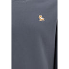 Maison Kitsuné Gray Organic Cotton Sweatshirt