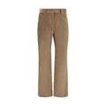 Brunello Cucinelli Brown Cotton Casual Pants - Eljoys Fashion 