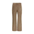 Brunello Cucinelli Brown Cotton Casual Pants - Eljoys Fashion 