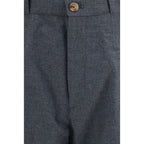 Brunello Cucinelli Gray Wool Oves Aries Dress Pants
