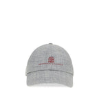 Brunello Cucinelli Gray Wool Oves Aries Cap (Baseball Hat)