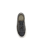 Brunello Cucinelli Gray Suede Leather Low Top Sneakers