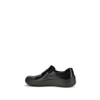 Prada Black Calf Leather Bos Taurus Slip-On Loafers