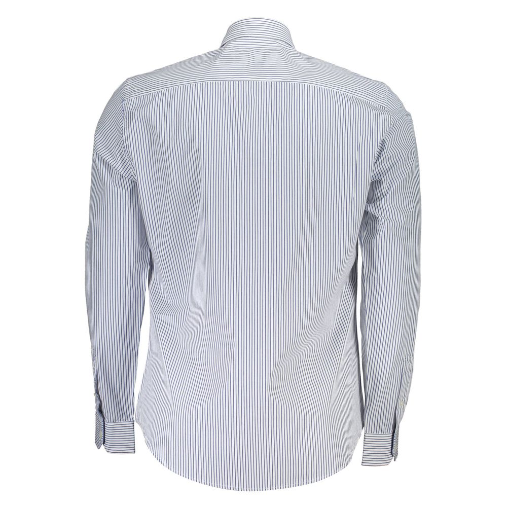 Harmont & Blaine White Cotton Men's Shirt - Eljoys Fashion 