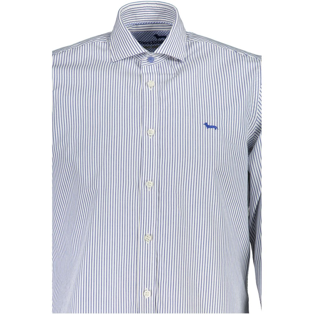 Harmont & Blaine White Cotton Men's Shirt - Eljoys Fashion 