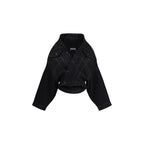 Balenciaga Black Cotton Denim Jacket - Eljoys Fashion 