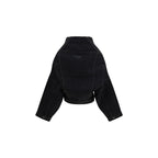 Balenciaga Black Cotton Denim Jacket - Eljoys Fashion 