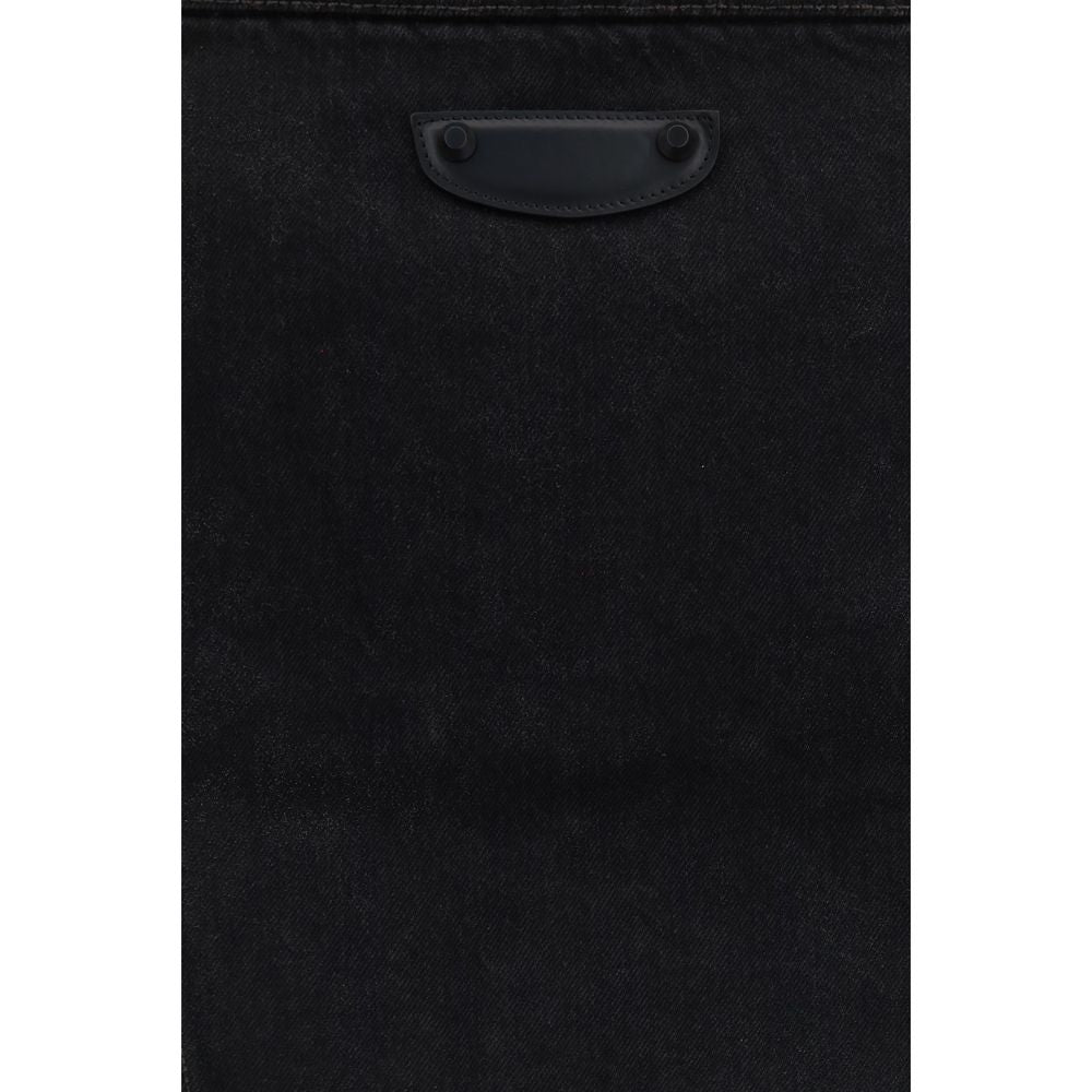 Balenciaga Black Cotton Denim Jacket - Eljoys Fashion 