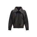 Balenciaga Black Lamb Ovis Aries Leather Jacket - Eljoys Fashion 