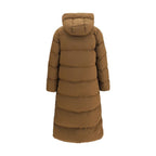 Woolrich Brown Polyamide Full-Length Jacket - Eljoys Fashion 