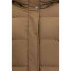 Woolrich Brown Polyamide Full-Length Jacket - Eljoys Fashion 