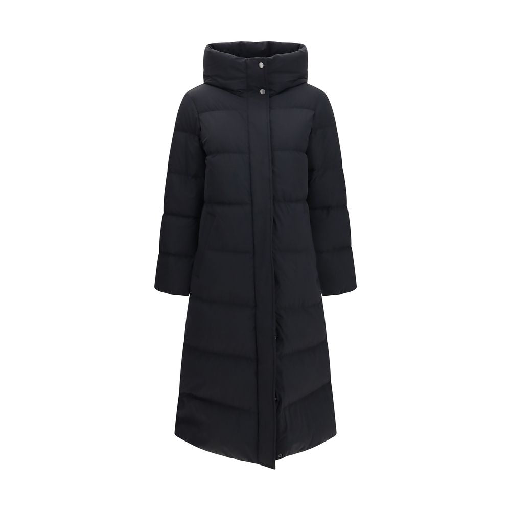 Woolrich Black Polyamide Full-Length Jacket - Eljoys Fashion 