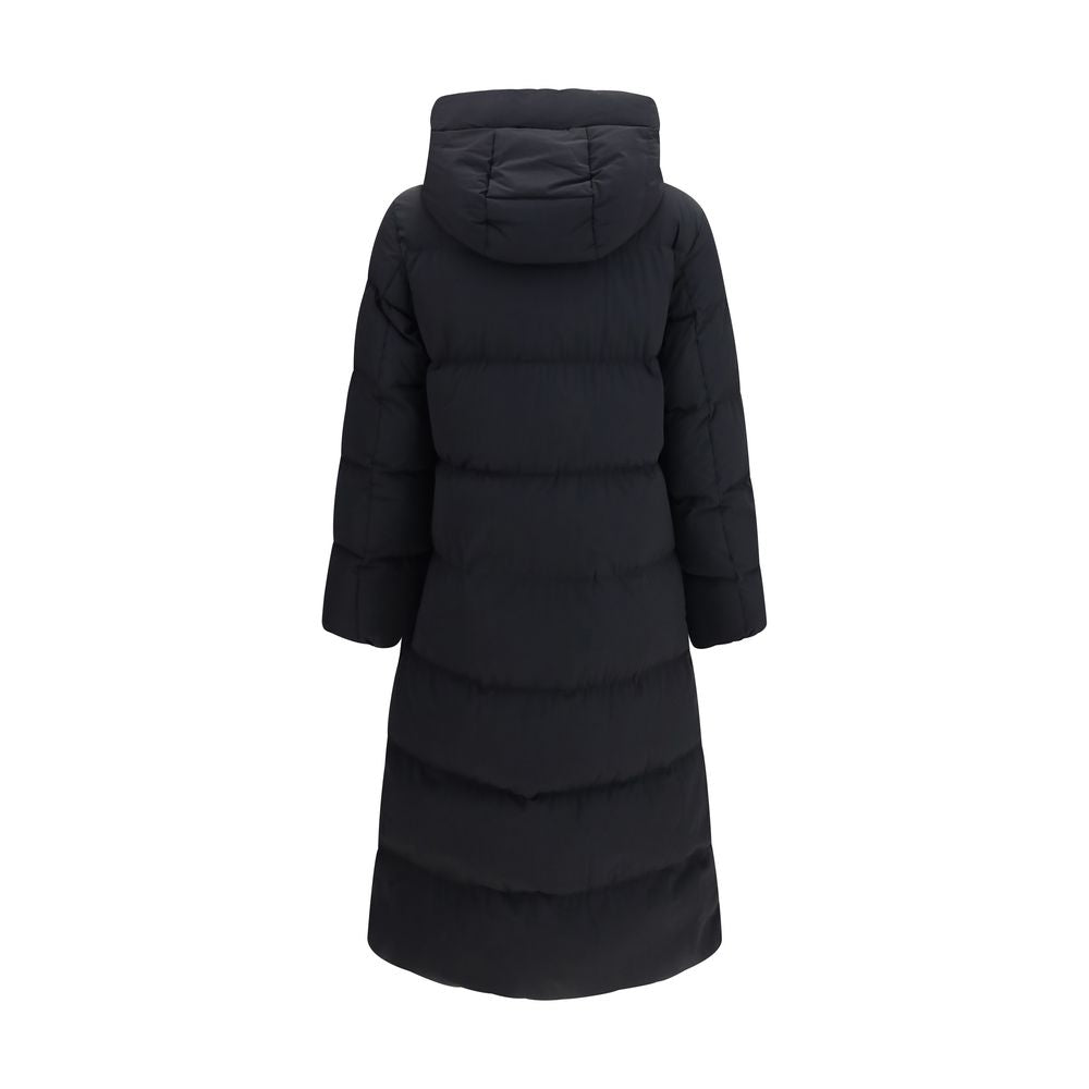 Woolrich Black Polyamide Full-Length Jacket - Eljoys Fashion 